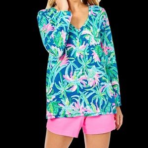 Lilly Pulitzer Etta Long Sleeve Top Size S